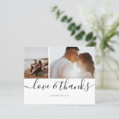 Persoonlijke drie foto-liefhebbers en bedankt (Staand voorkant)