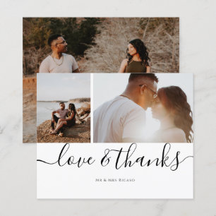 Persoonlijke drie foto-liefhebbers en bedankt