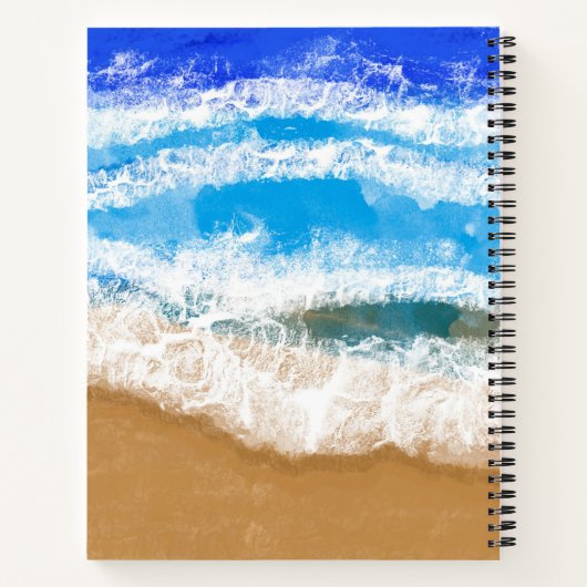 Persoonlijke drijfveren van de Oceaan op het stran Notitieboek (Achterkant)