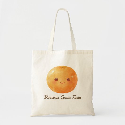Persoonlijke Dromen Komen Uit Lucky Orange  Tote Bag (Voorkant)