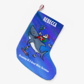 Persoonlijke dromen van grote witte feestjes kleine kerstsok (Voorkant (Hangend))