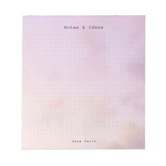 Persoonlijke dromerige wolken, pastel esthetische notitieblok