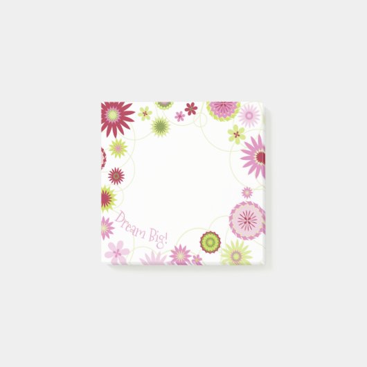 Persoonlijke droomgrote roze post-it® notes (Voorkant)