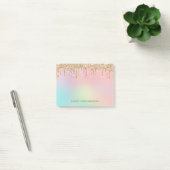 Persoonlijke druipende glitters Post-it Notes (Kantoor)