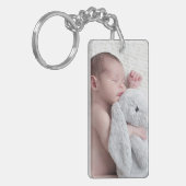 Persoonlijke dubbelzijdige foto-Sleutelhanger van  Sleutelhanger (Voorkant Links)