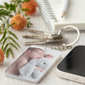 Persoonlijke dubbelzijdige foto-Sleutelhanger van  Sleutelhanger (Voorkant Rechts)