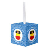 Persoonlijke Duitse engel Hanukkah-vlag Decoratie (Achter hoekig)