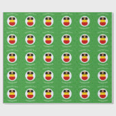 Persoonlijke Duitse engel kerst vlag Cadeaupapier (Vlak)