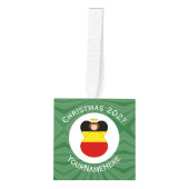Persoonlijke Duitse engel kerst vlag Decoratie (Voorkant)