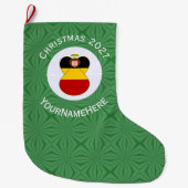 Persoonlijke Duitse engel kerst vlag Grote Kerstsok (Voorkant)