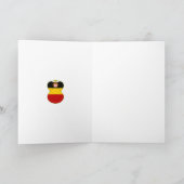 Persoonlijke Duitse engel Kerstmis vlag Kaart (Binnen)