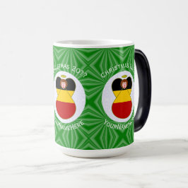 Persoonlijke Duitse engel Kerstmis vlag Magische Mok