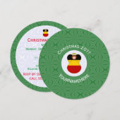 Persoonlijke Duitse engel vlag Kerstmis Kaart (Voorkant / Achterkant)