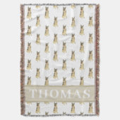 Persoonlijke Duitse herder Deken (Voorkant Verticaal)