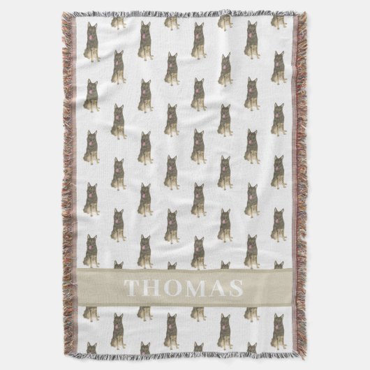 Persoonlijke Duitse herder (Sable) Deken (Voorkant Verticaal)