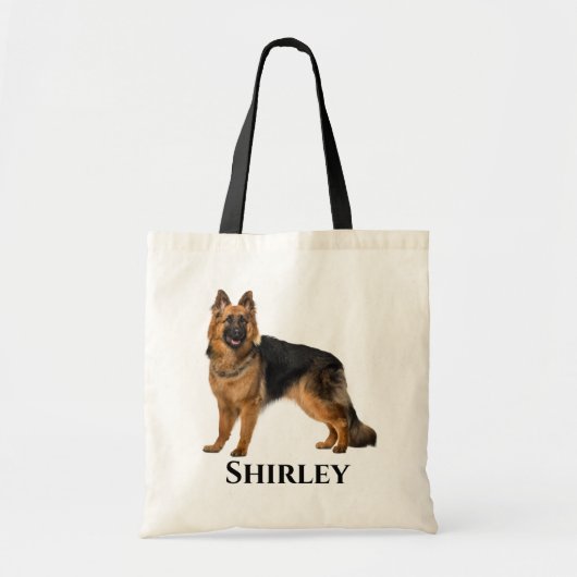 Persoonlijke Duitse Herder Tote Bag (Voorkant)