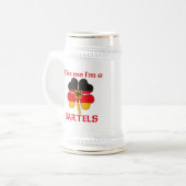 Persoonlijke Duitse Kus Ik ben Bartels Bierpul (Voorkant links)