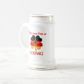 Persoonlijke Duitse kus Ik ben Koenig Bierpul (Voorkant links)