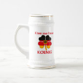 Persoonlijke Duitse kus Ik ben Koenig Bierpul (Links)