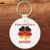 Persoonlijke Duitse Kus Ik ben Maier Sleutelhanger (Voorkant)