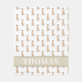 Persoonlijke Duitse Pinscher Fleece Deken (Voorkant)