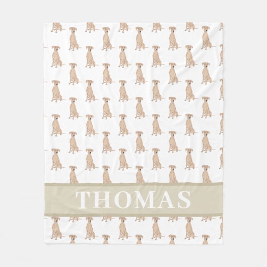 Persoonlijke Duitse Pinscher Fleece Deken (Voorkant)