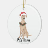Persoonlijke Duitse Pinscher Kerstmis Keramisch Ornament (Links)