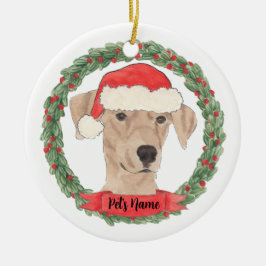 Persoonlijke Duitse Pinscher Kerstmis Keramisch Ornament