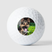 Persoonlijke Duitse Shepherd Dog Foto, naam van ho Golfballen (Voorkant)