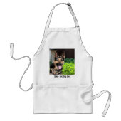 Persoonlijke Duitse Shepherd Dog Foto, naam van ho Standaard Schort (Voorkant)