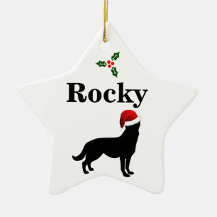 Persoonlijke Duitse Shepherd Dog Keramisch Ornament