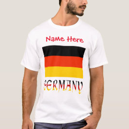 Persoonlijke Duitse Vlag Erfgoed Heren- T-shirt