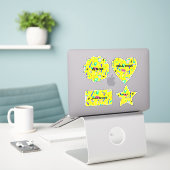 Persoonlijke duizeligheid Terug naar de Sticker va (Laptop op bureau)