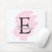 Persoonlijke Dusty Rose Monogram Muismat (Met muis)
