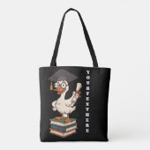 Persoonlijke Dwaas Ganzen Afstuderen Tote Bag (Achterkant)