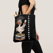Persoonlijke Dwaas Ganzen Afstuderen Tote Bag (Dichtbij)