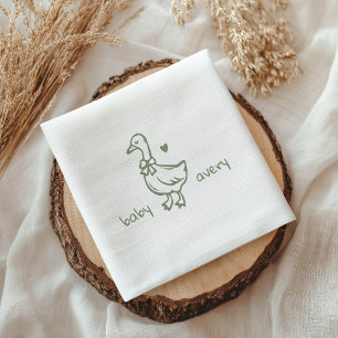 Persoonlijke Dwaasheid Eend Baby Shower Baby Borre Servet