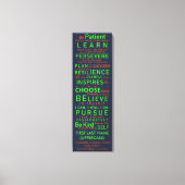 Persoonlijke Edgy Tiener Inspirerende Typografie Canvas Afdruk (Voorkant)