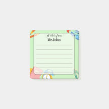 Persoonlijke "Een briefje van" docent Post-it noti