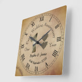 Persoonlijke Een Jaar Huwelijksverjaardag Klok  (Hoek)