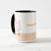Persoonlijke Eend – Cute Farm Animal Design Mok (Voorkant links)