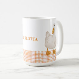 Persoonlijke Eend – Cute Ontwerp Boerderijdier  Koffiemok