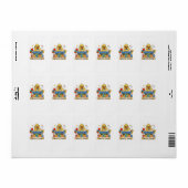 Persoonlijke Eend Leraar Sticker | Waddle Into Le (Full Sheet)