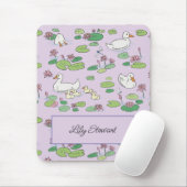 Persoonlijke eenden en waterlily Lavender Mousepad Muismat (Met muis)