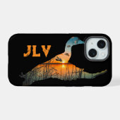 Persoonlijke Eendenjacht iPhone 15 Case (Achterkant horizontaal)
