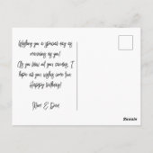 Persoonlijke Eenvoudige Aangepaste Familie Foto Ve Briefkaart (Achterkant)