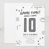 Persoonlijke eenvoudige basketbal verjaardag kaart (Voorkant / Achterkant)