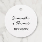 Persoonlijke Eenvoudige Dankjewel Gouden Hart Bedankjes Labels (Achterkant)