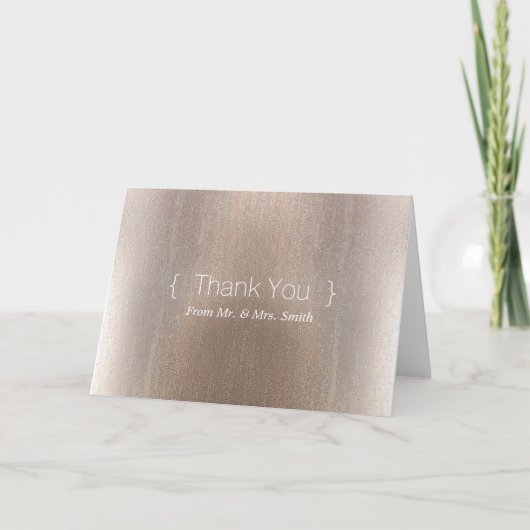 Persoonlijke eenvoudige elegant Bedankt (Voorkant)