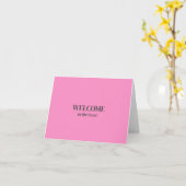 Persoonlijke eenvoudige Elegante Welkom bij het te Kaart (Gele Bloem)